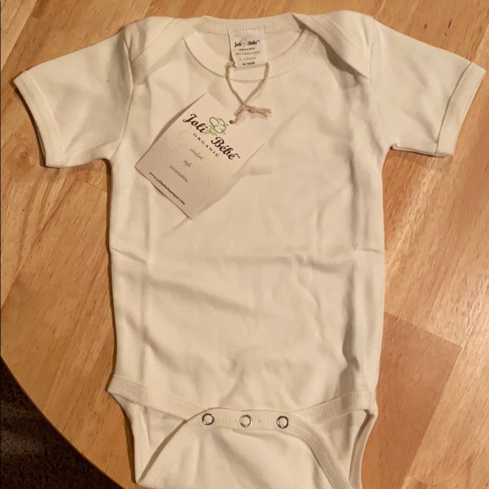 Organic cotton cream bodysuit